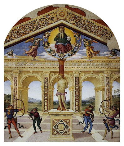 Perugino "Martirio de San Sebastián"