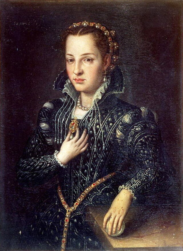 Bronzin Lucrezia De' Medici retrato