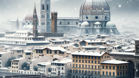 Florencia bajo la nieve