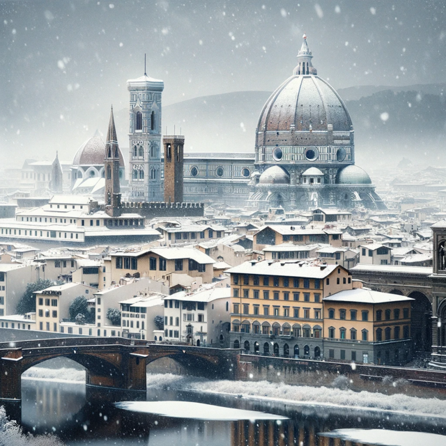 Florencia bajo la nieve
