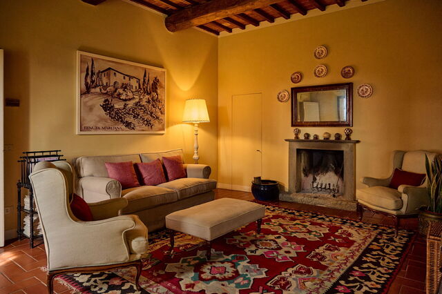Villa Marliana, sala de estar