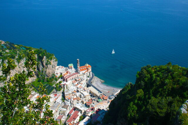 Vista sobre Atrani