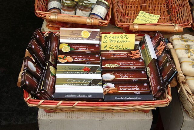 Sabores del chocolate de Modica