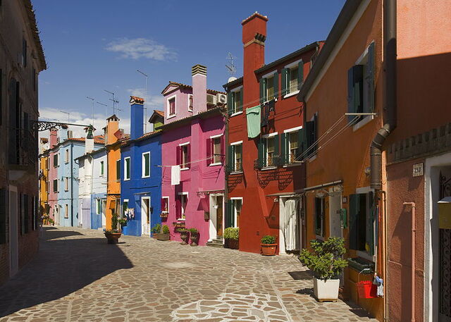casas en la isla de Burano