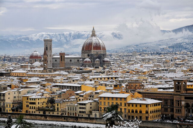 Florencia en la nieve