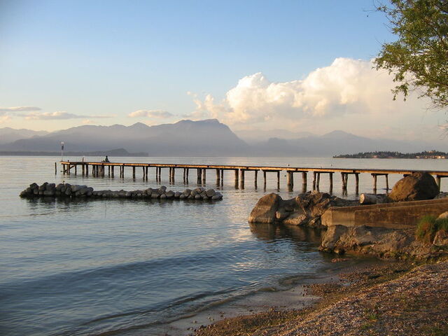Muelle en el Lago de Garda