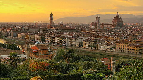 Anochecer en Florencia