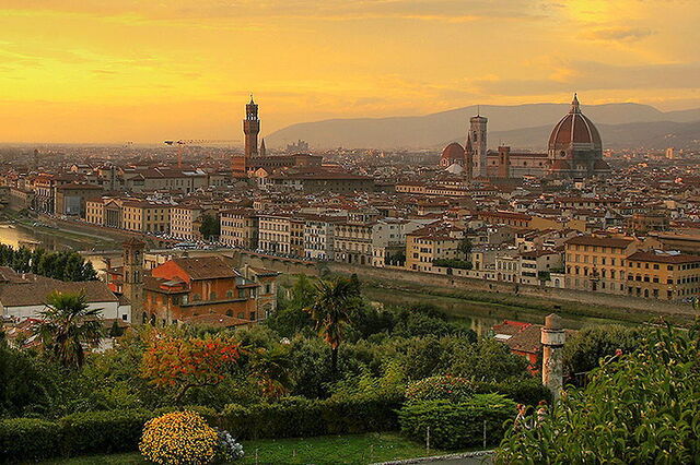 Anochecer en Florencia