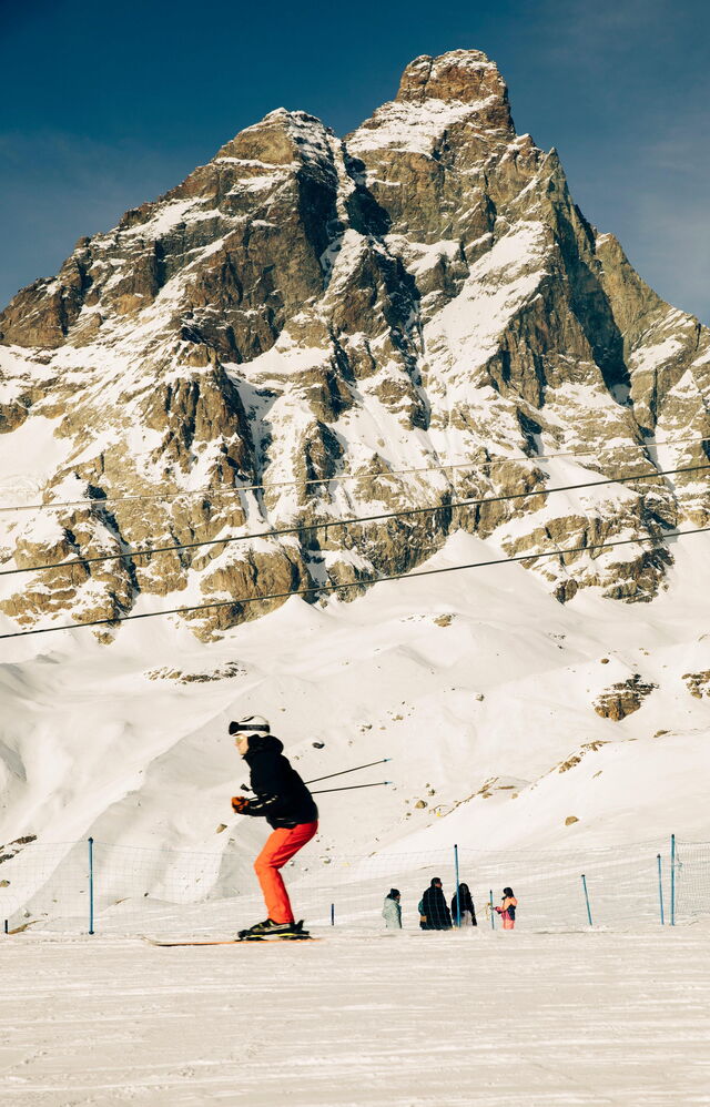 Esquiando en el Valle de Aosta