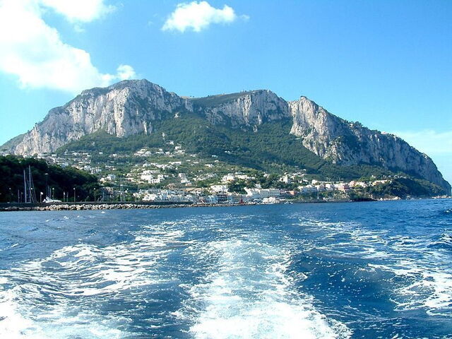 Vista de la isla Capri