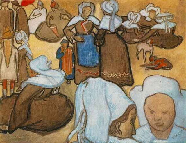 Mujeres bretonas, Van Gogh