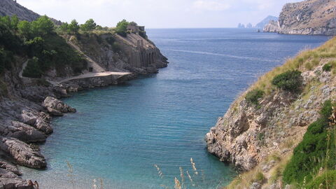 Bahía de Ieranto, agua