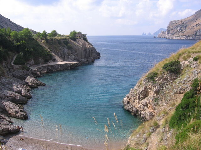 Bahía de Ieranto, agua