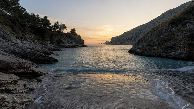 Bahía de Ieranto, playa
