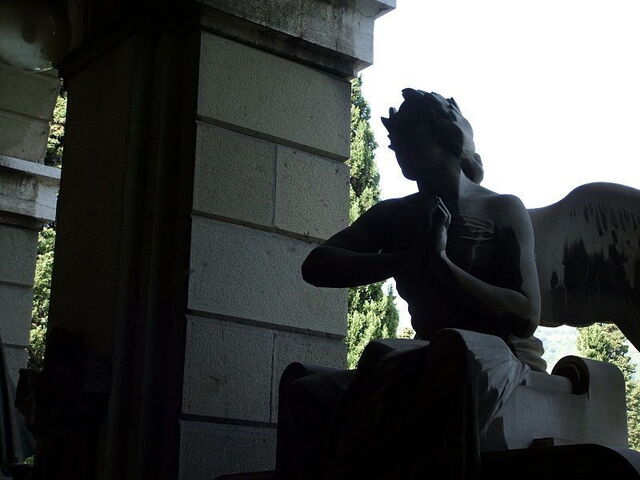 Un ángel en Cementerio de Staglieno
