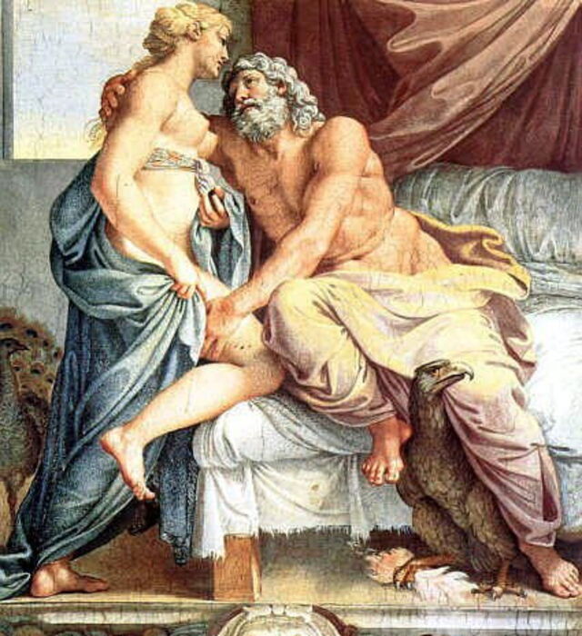 Pintura de Juno y Júpiter