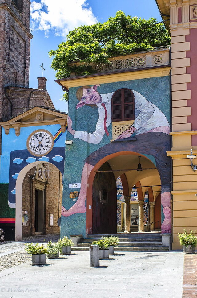 Arte callejero en Dozza
