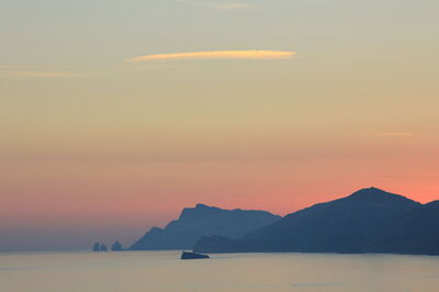Atardecer en Praiano