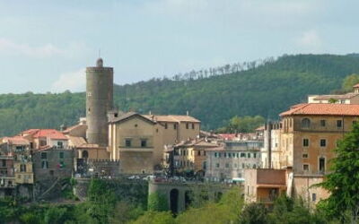 Vista de la ciudad de Nemi