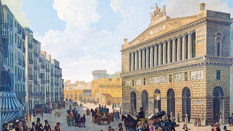 Casa de la Ópera San Carlo en 1830