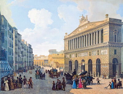 Casa de la Ópera San Carlo en 1830