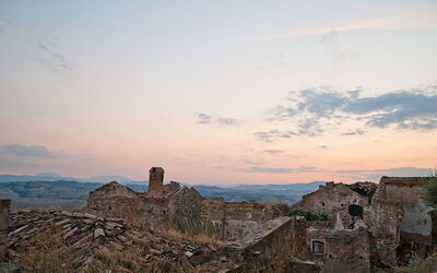 Atardecer en Craco