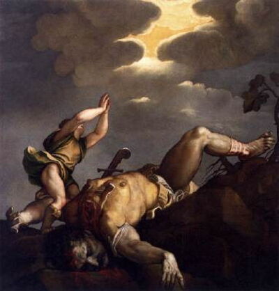 David y Goliat, Tiziano
