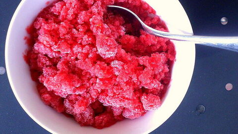 Granita de fresa