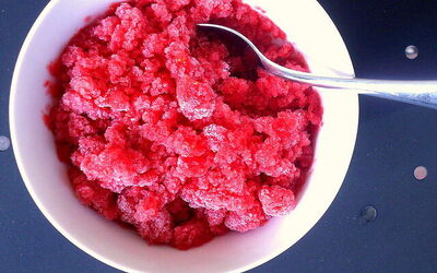 Granita de fresa