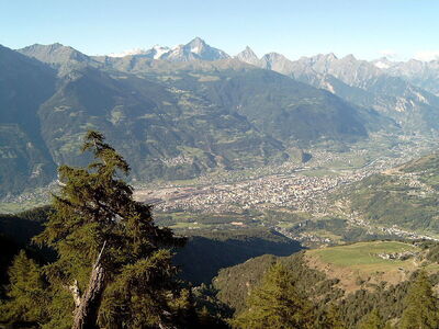 Vista sobre el  Valle D'Aosta