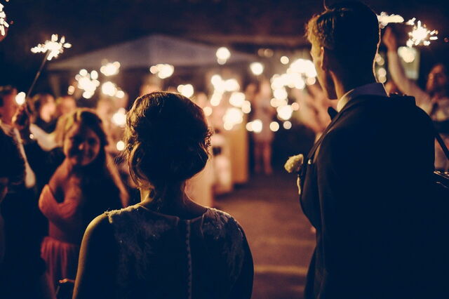 Una recepción de boda