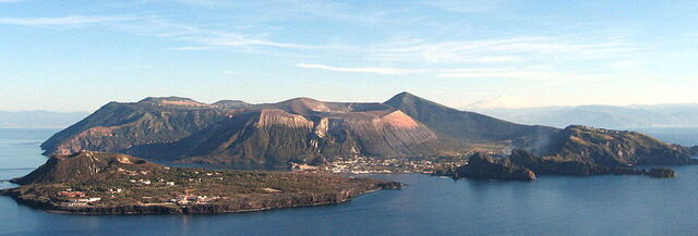 Vista de la isla del Volcán