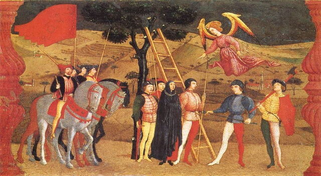 Milagro de la Hostia profanada, Uccello