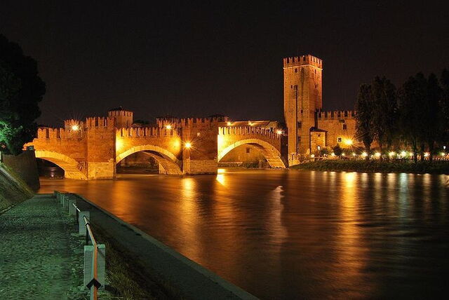 Castillo y puente Scaligeri de Verona
