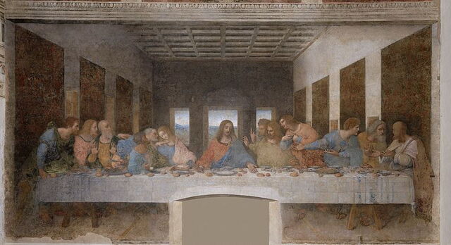 La última cena de Leonardo Da vinci