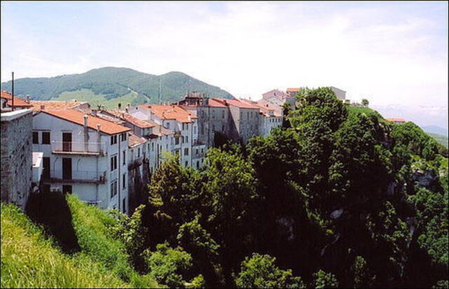 Vista de la ciudad de Capracotta