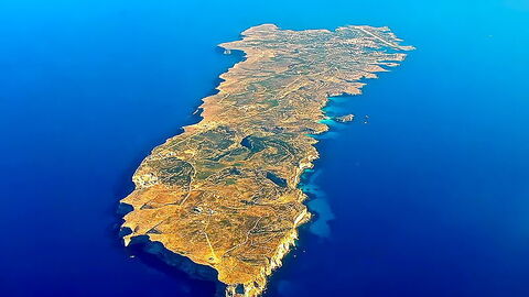 Vista aérea de Lampedusa