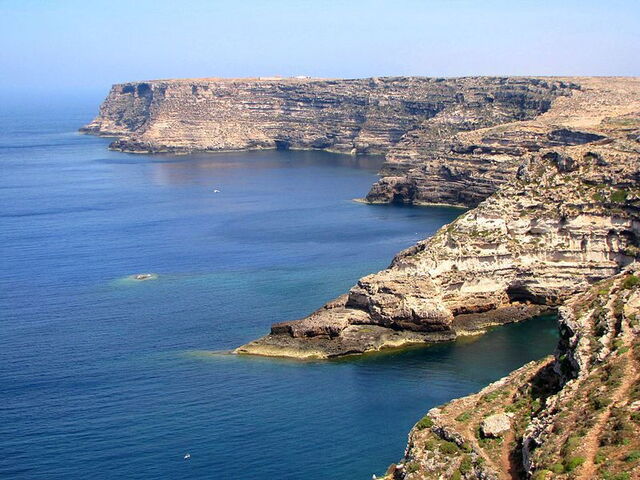 Costa norte de Lampedusa