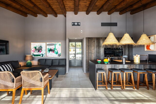 La cocina y el salón