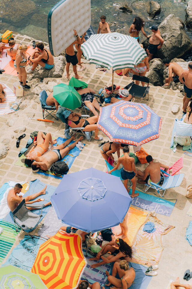 En la playa, en Italia