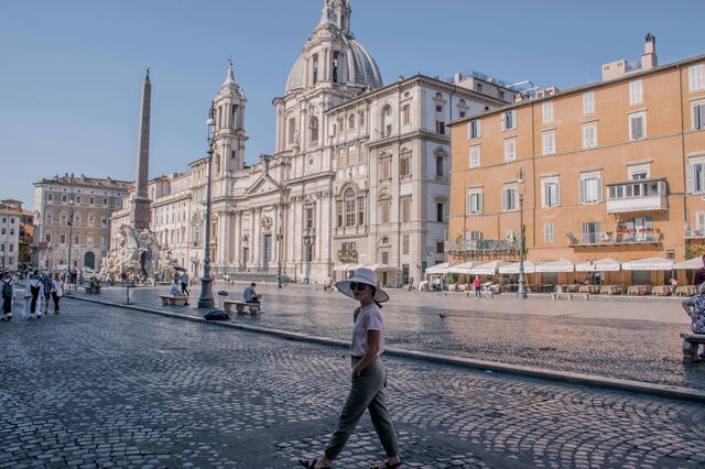 Una mujer en Roma
