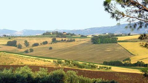 Vista del paisaje de Umbría