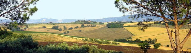 Vista del paisaje de Umbría