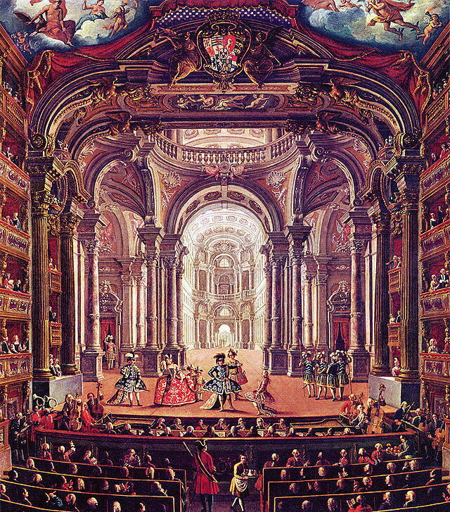 Pintura del siglo 18 en el Teatro Regio