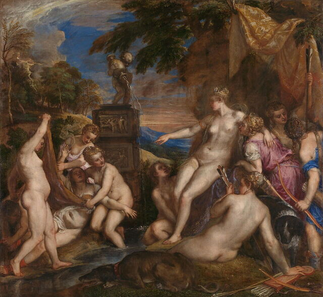 Diana y Calisto, Tiziano