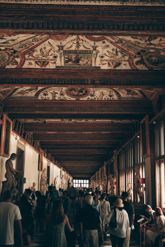 En los Uffizi