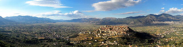 Vista del valle Diano