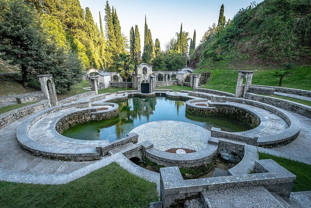 Jardín en Vittoriale degli Italiani