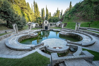 Jardín en Vittoriale degli Italiani