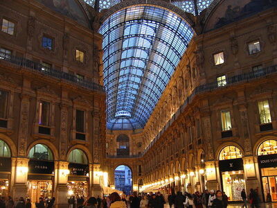 Galeria Vittorio Emanuele II de Noche